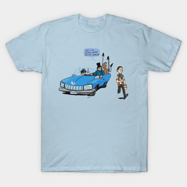 Get in loser, we're going whaling! T-Shirt by ilikepranksters